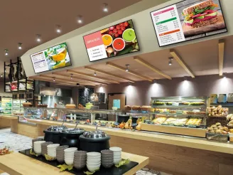 Digital signage in food-court-Audiovisual-Product